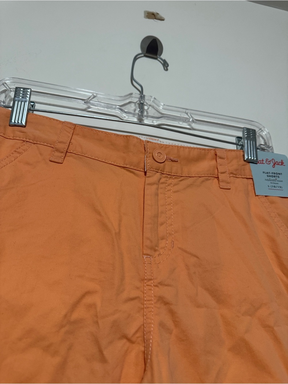 NWT Boy’s Cat & Jack coral Flat Front Shorts Size L (10/12) - Picture 9 of 15
